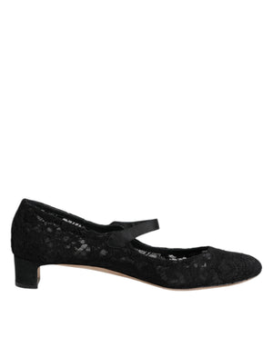 Schwarz Vally Taormina Floral Spitze Pumps Schuhe