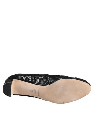 Schwarz Vally Taormina Floral Spitze Pumps Schuhe