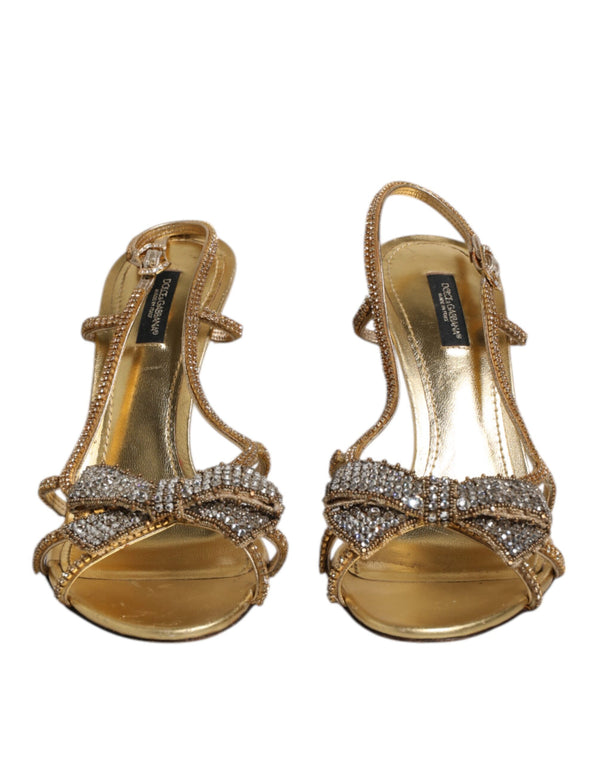 Gold Strass Knöchel Strap Heels Sandalen Schuhe
