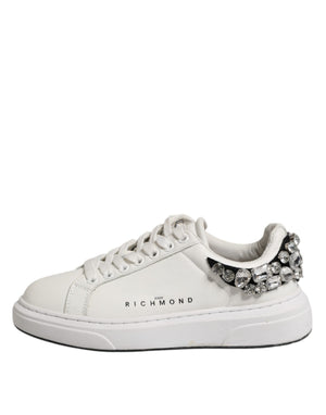 Weiß Strass verschönert Turnschuhe Schuhe