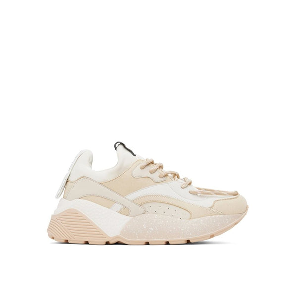 Gelbe Chunky Sneakers aus veganem Leder