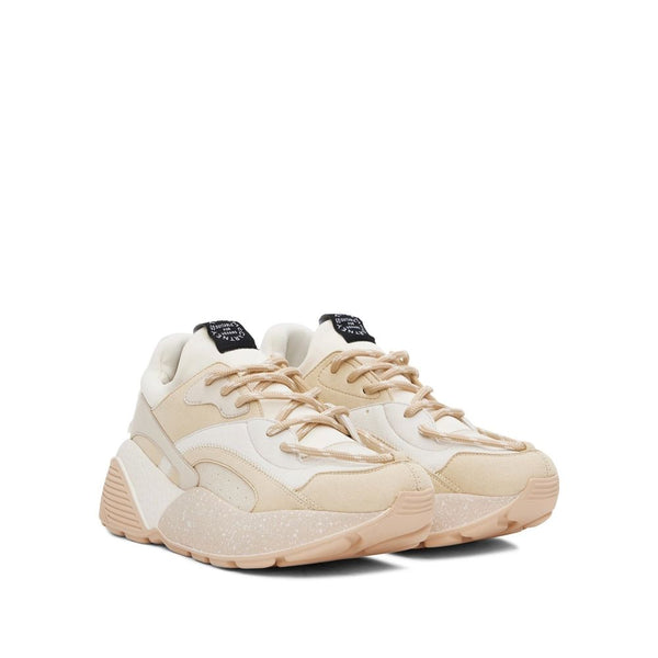 Gelbe Chunky Sneakers aus veganem Leder