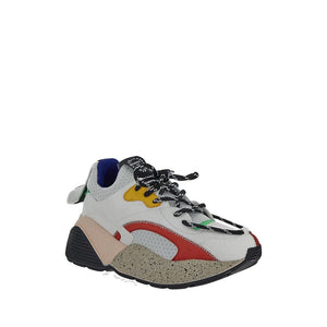 Weiße Chunky Sneakers aus veganem Leder