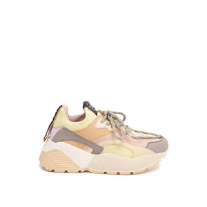 Bunte Chunky-Sneaker aus veganem Leder