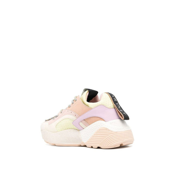 Bunte Chunky-Sneaker aus veganem Leder