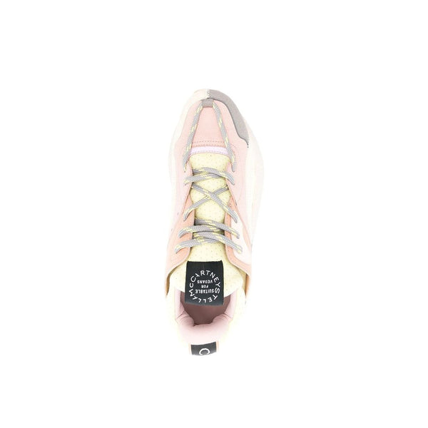 Bunte Chunky-Sneaker aus veganem Leder