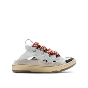 Weiße Plateau-Sneaker aus Kalbsleder