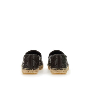 Espadrilles aus braunem Kalbsleder