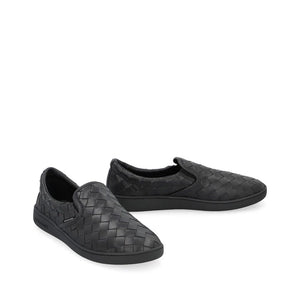 Schwarze Sneaker aus Kalbsleder