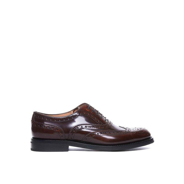 Braune Kalbsleder-Oxfords und -Derbies
