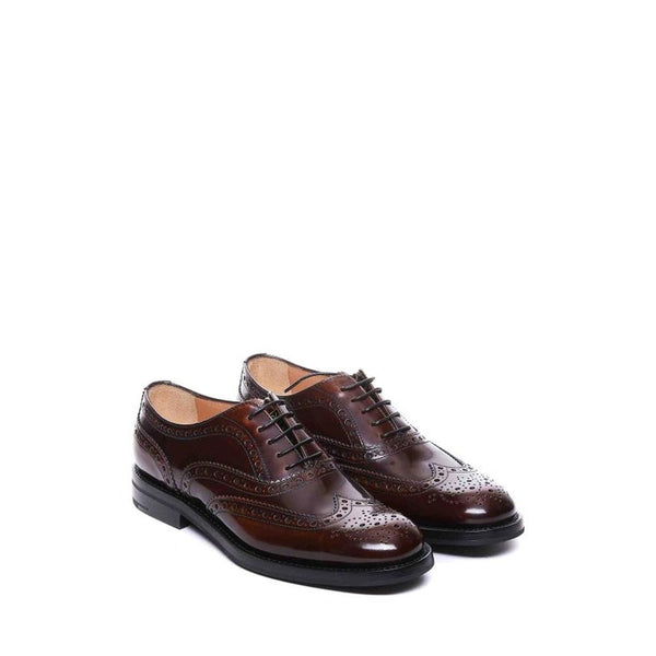 Braune Kalbsleder-Oxfords und -Derbies