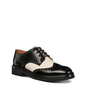 Schwarze Kalbsleder-Schnürschuhe und -Derby-Schuhe