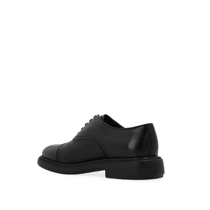 Schwarze Kalbsleder-Schnürschuhe