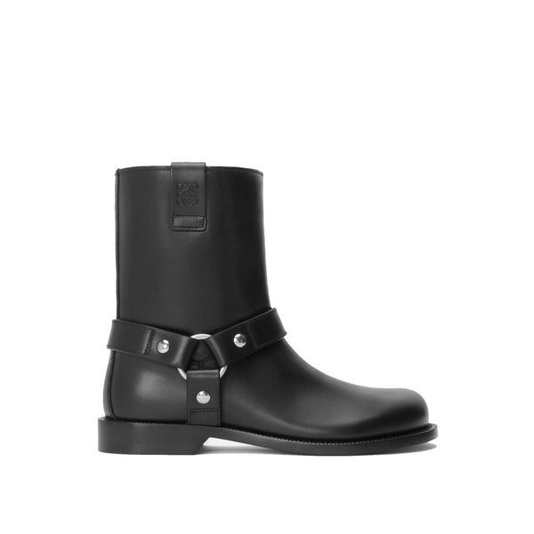 Schwarze Stiefeletten aus Kalbsleder