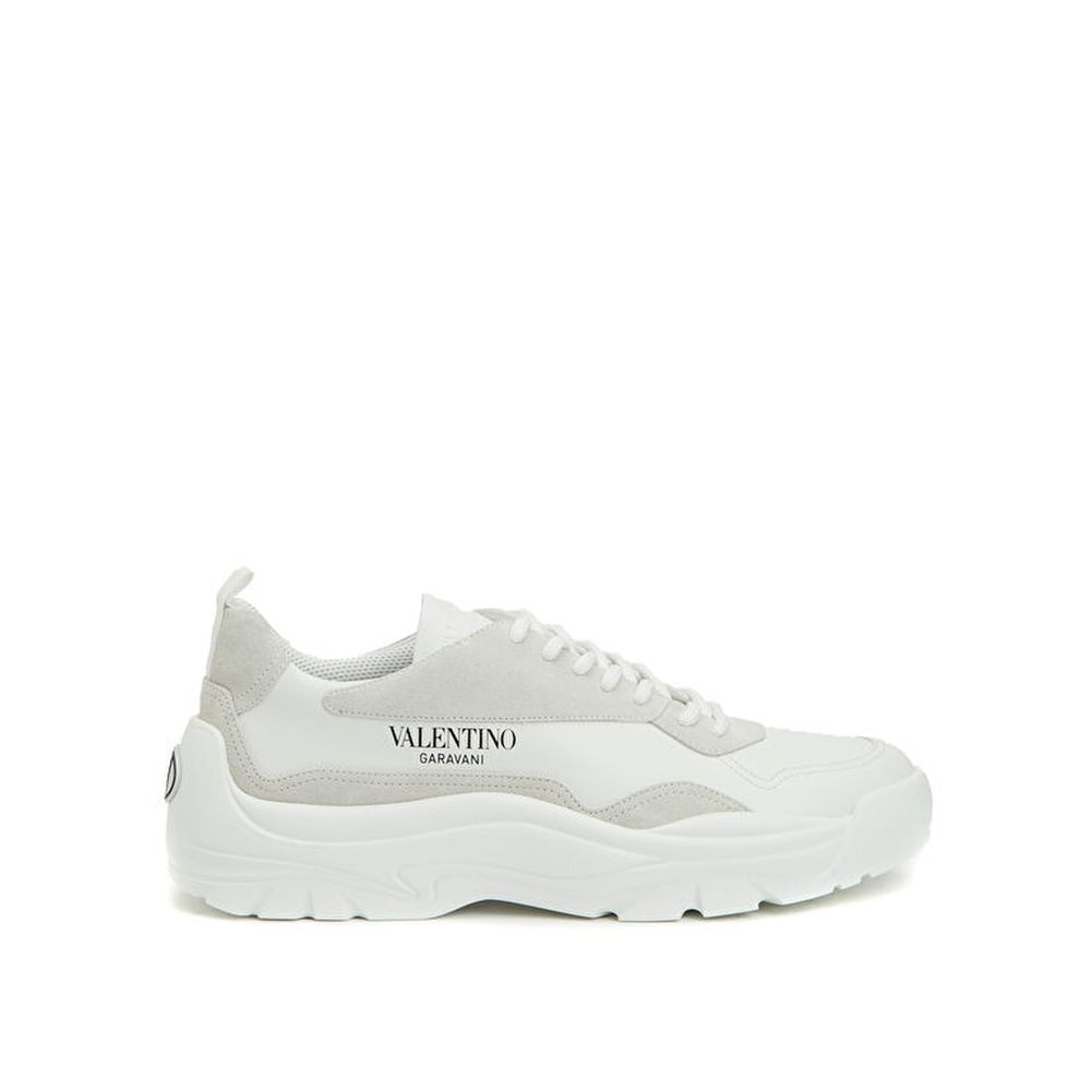 Weiße Sneakers aus Leder mit niedrigem Schaft