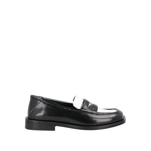 Elegante schwarze Lederslipper