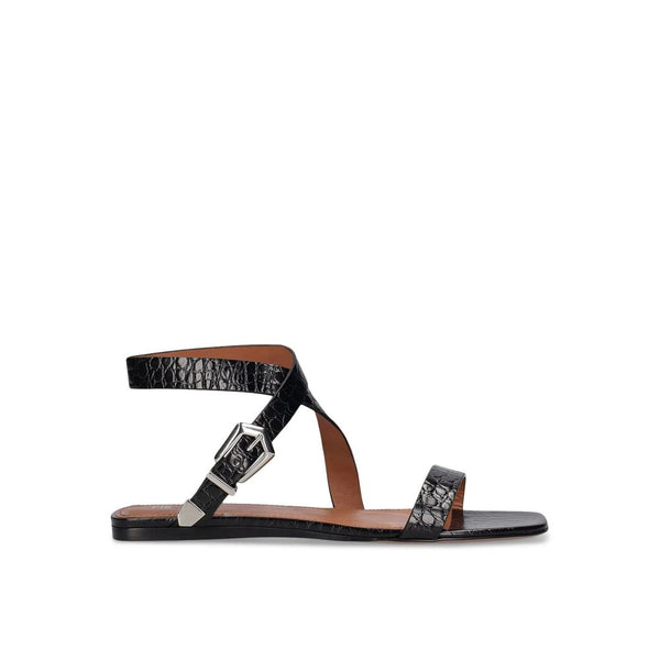 Schwarze Sandalen aus Kalbsleder