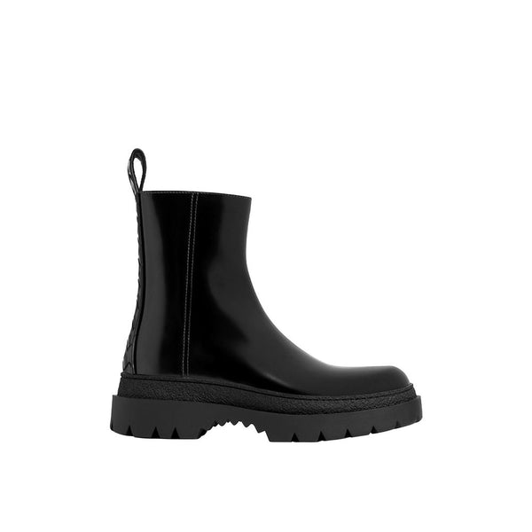 Schwarze Chelsea-Boots aus Kalbsleder