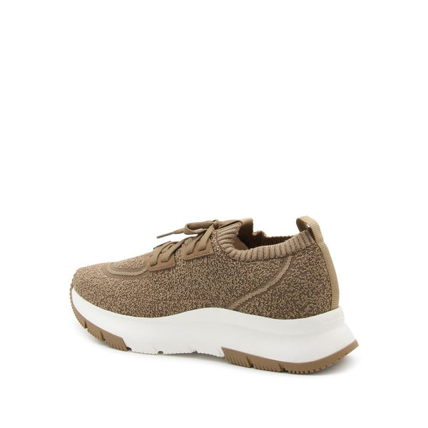 Braune Stoff-Sneaker