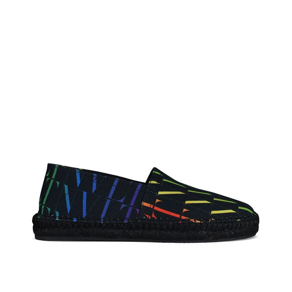 Schwarze Espadrilles aus Canvas