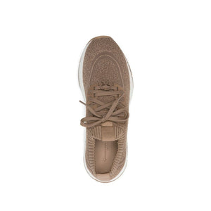 Braune Stoff-Sneaker