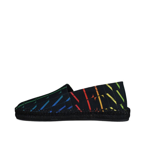 Schwarze Espadrilles aus Canvas