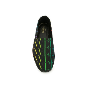 Schwarze Espadrilles aus Canvas