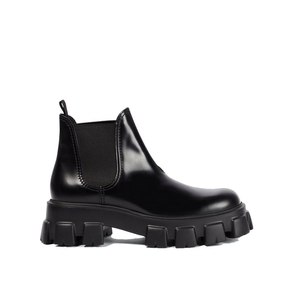 Schwarze Chelsea-Boots aus Kalbsleder