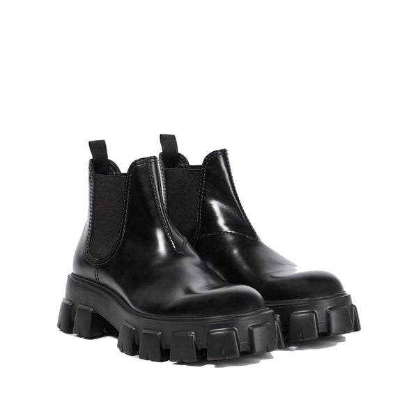 Schwarze Chelsea-Boots aus Kalbsleder
