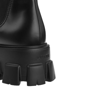 Schwarze Chelsea-Boots aus Kalbsleder