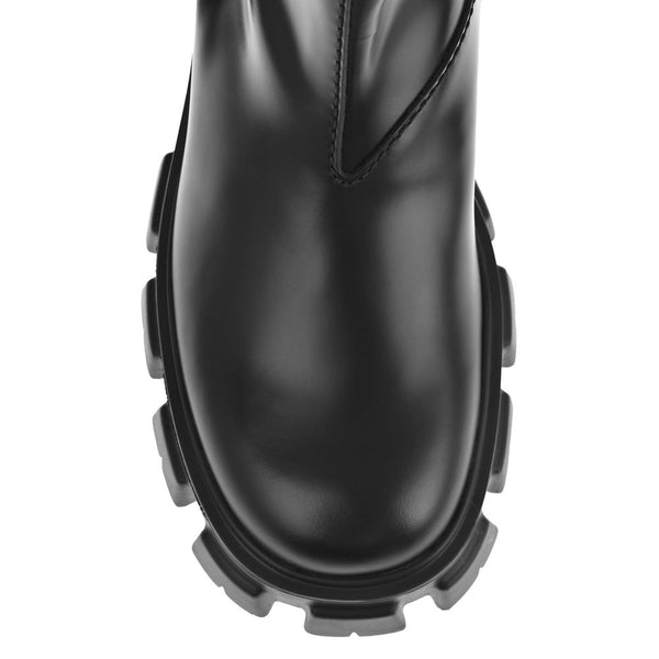 Schwarze Chelsea-Boots aus Kalbsleder
