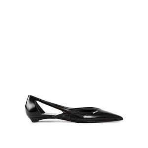 Schwarze Ballerinas aus Kalbsleder