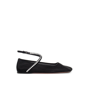 Schwarze Stoff-Ballerinas
