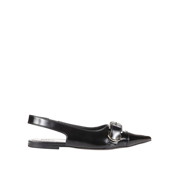 Schwarze Ballerinas aus Kalbsleder