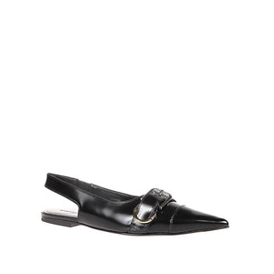 Schwarze Ballerinas aus Kalbsleder