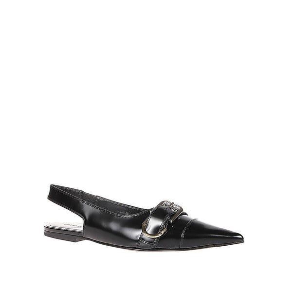 Schwarze Ballerinas aus Kalbsleder