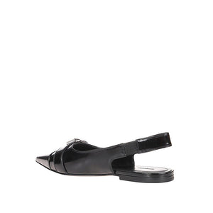 Schwarze Ballerinas aus Kalbsleder
