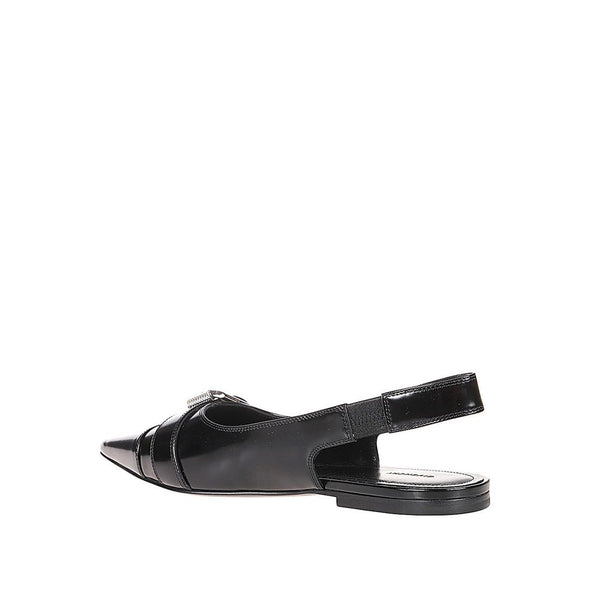 Schwarze Ballerinas aus Kalbsleder