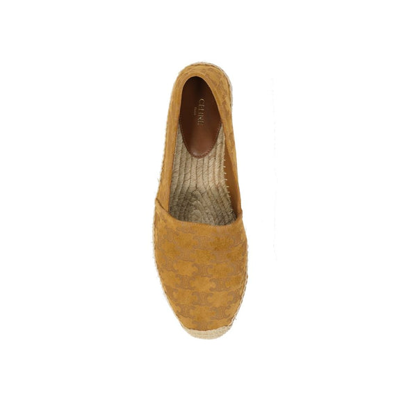 Espadrilles aus braunem Kalbsleder