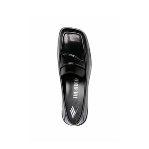 Schwarze Loafer aus Kalbsleder