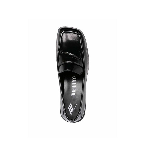 Schwarze Loafer aus Kalbsleder