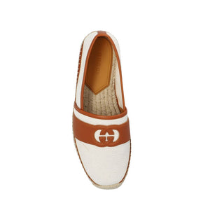 Beigefarbene Espadrilles aus Canvas