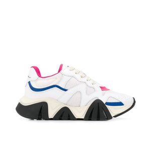 Weiße Chunky-Sneaker aus Leder