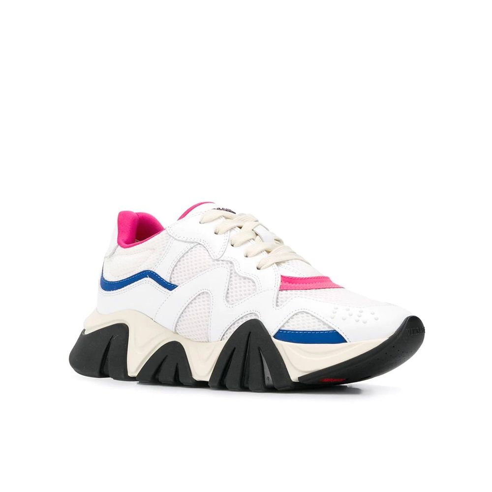 Weiße Chunky-Sneaker aus Leder