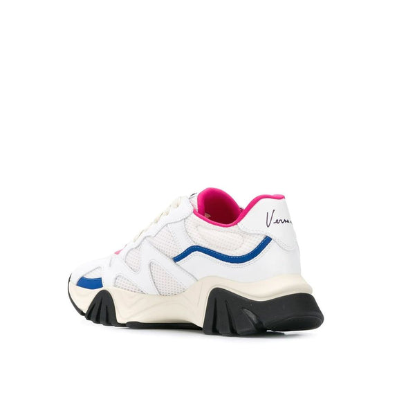 Weiße Chunky-Sneaker aus Leder