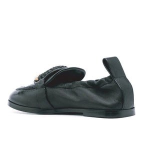 Schwarze Loafer aus Kalbsleder