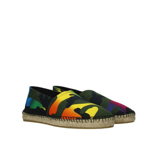 Grüne Espadrilles aus Canvas