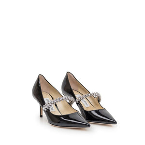 Schwarze High-Heel-Pumps aus Kalbsleder