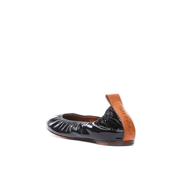 Schwarze Ballerinas aus Kalbsleder