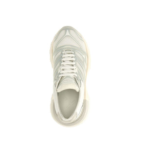 Weiße Stoff-Sneaker